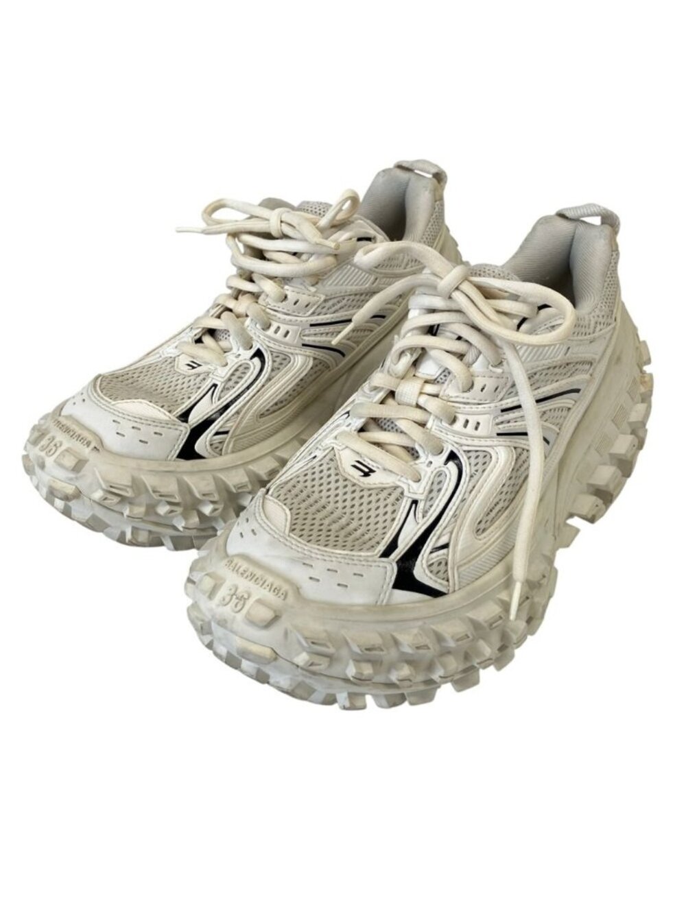 Balenciaga Defender Bouncer Sneakers Off White